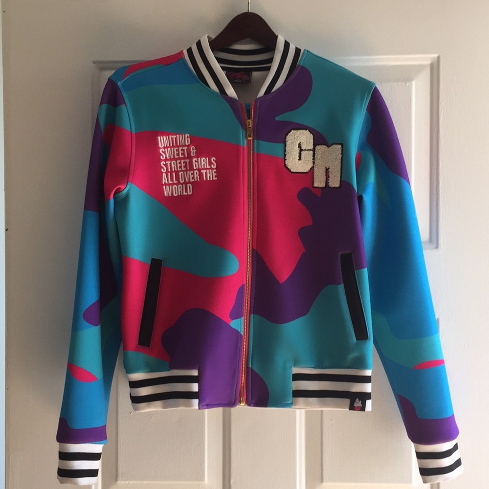 Cupcake Mafia Neoprene Baseball Jacket vintage